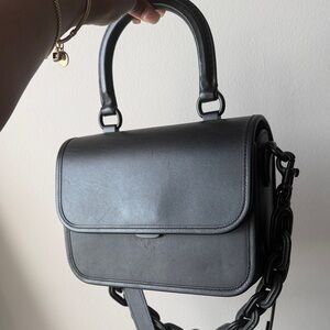 Coach Black Leather Satchel